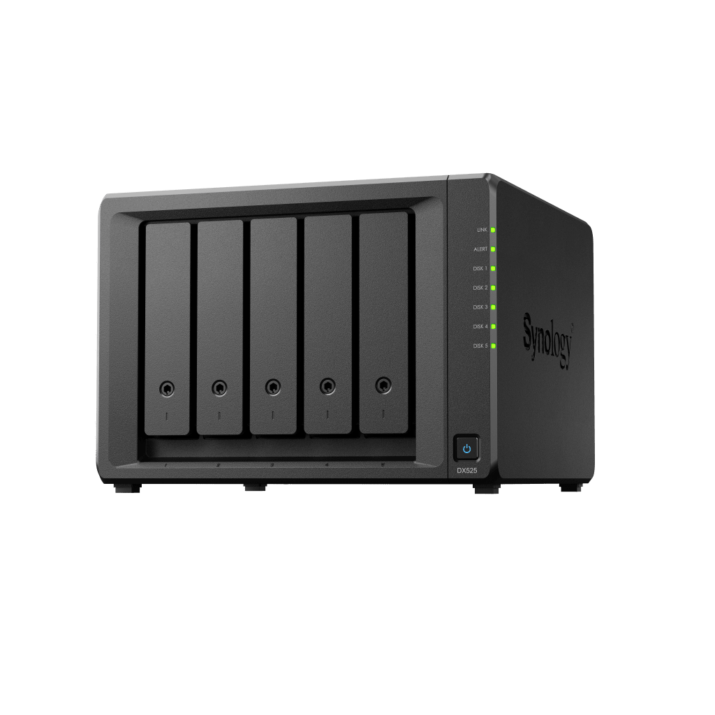 Unidad de Expansión DX525 | 5 Bahías para Unidades 3.5" y 2.5" | Intercambio en Caliente | Compatible con Synology DiskStation.