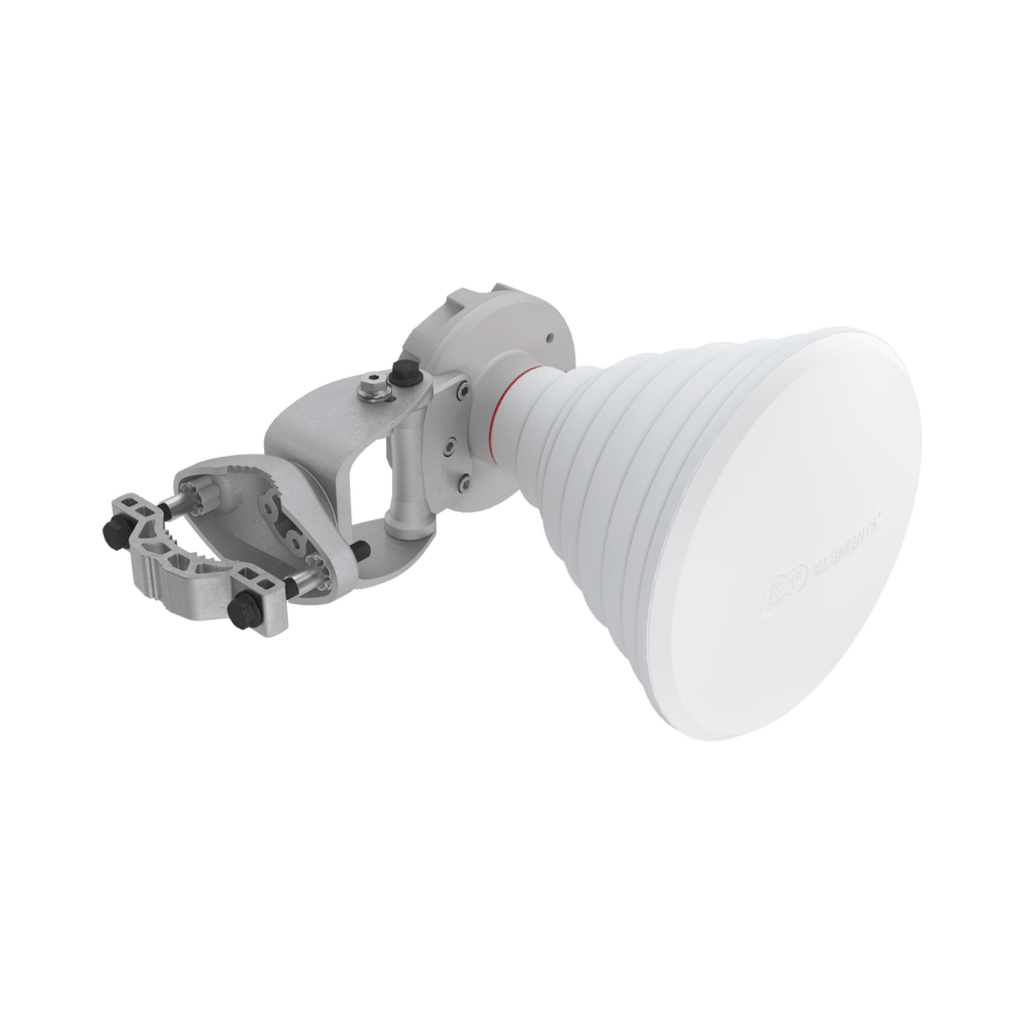 Antena Symmetrical Horn 30° / 4ta Generación / Rango de Frecuencia 5100 - 6775 MHz / Ganancia 18 dBi /  IP55 / Montaje en Poste 20-55 mm / Resistencia al Viento 160 km/h