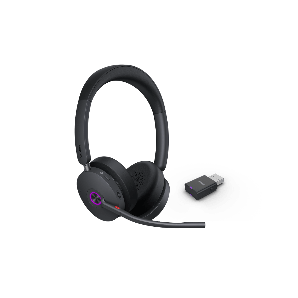 Diadema Inalámbrica Yealink WH68 Hybrid con Tecnología de Cancelación de Ruido Híbrida para Ambientes Ruidosos