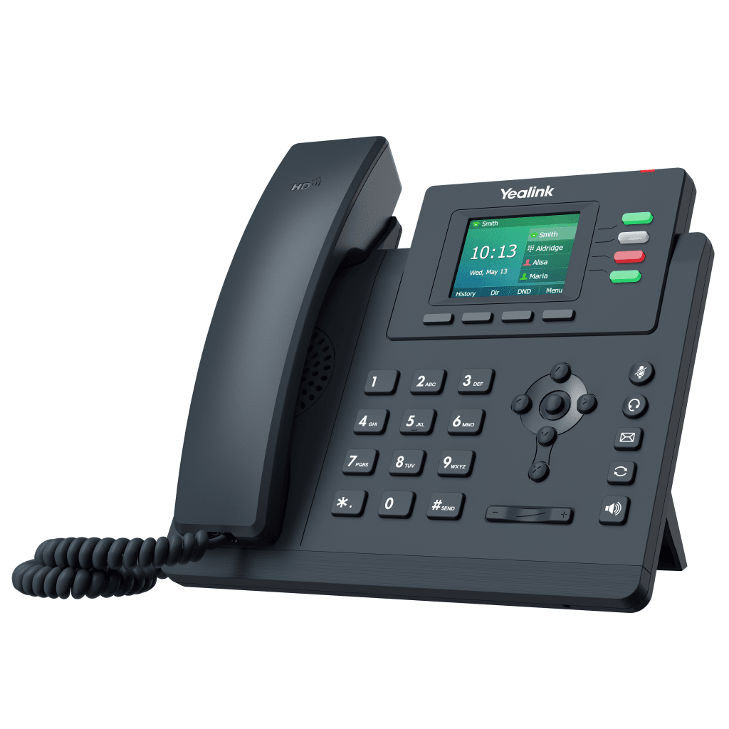 Teléfono IP Empresarial Yealink SIP-T33G con Doble Puerto Gigabit Ethernet y 4 Líneas SIP