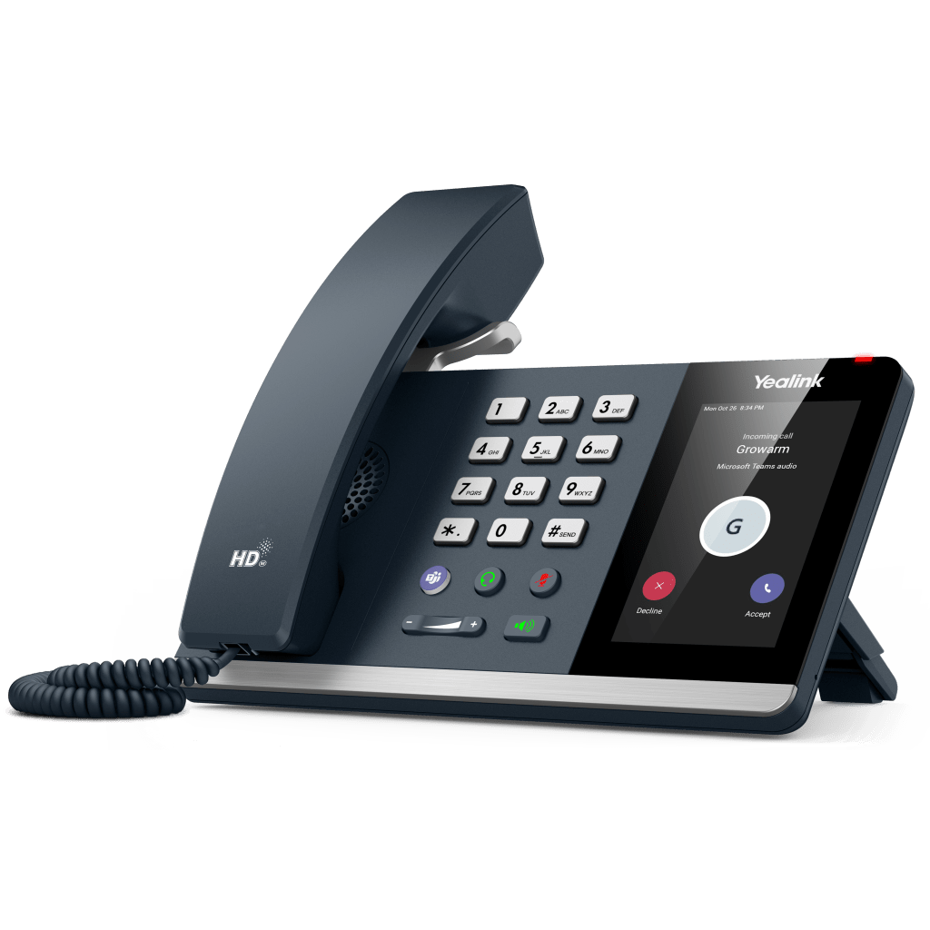 Teléfono IP Yealink MP54 Compacto con Android 12 y Certificación Microsoft Teams