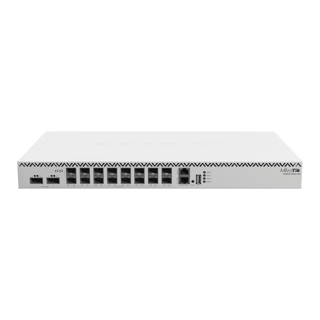 Cloud Router Switch, 16 puertos SFP28 25 Gbps, 2 puertos QSFP28 10 Gbps