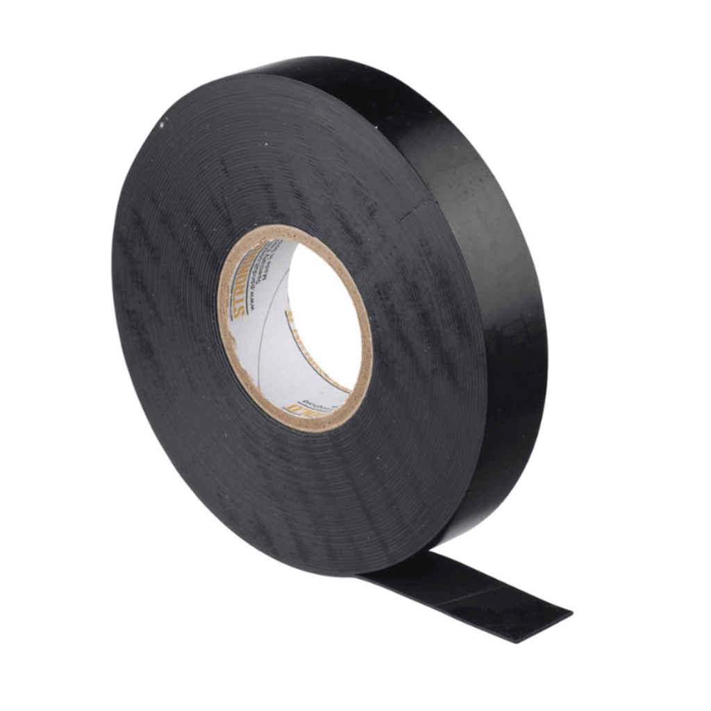 Cinta Eléctrica STRONGHOLD para Aislar de Caucho EPR, Autoadhesiva, Uso Industrial en Uniones de Alto Voltaje y Temperatura , Grosor de 0.76mm (30 mil), Ancho de 19mm, y 9.1m de Largo, Color Negro