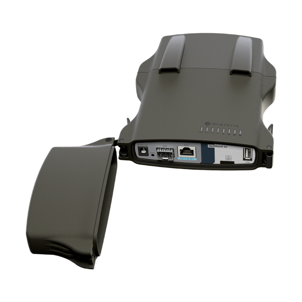 (NetMetal ax) – Radio conectorizado Wi-Fi 6 doble banda, Gigabit y SFP+ 2.5G para exteriores