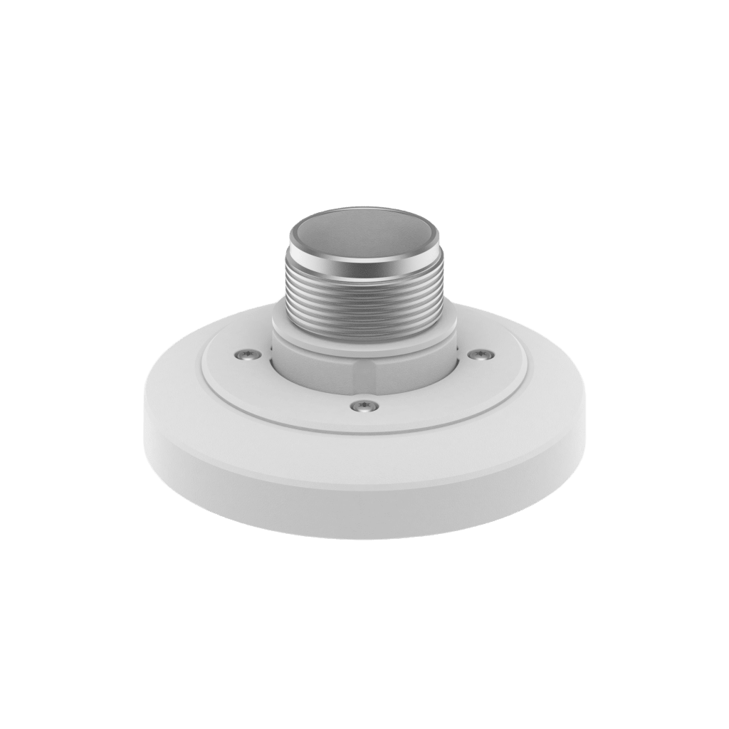 Adaptador tipo Plato necesario para montar en Pared o Techo Cámaras Hanwha serie QND, QNV-C