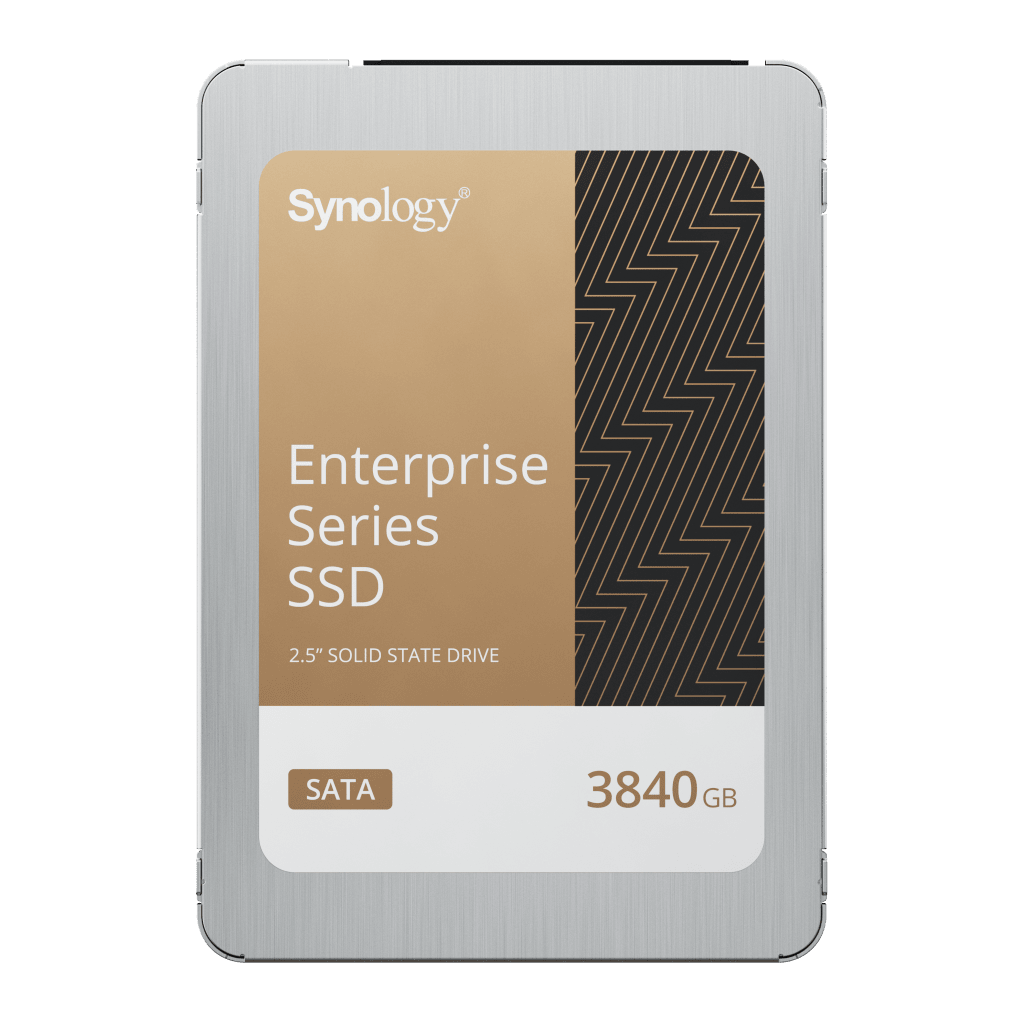 SSD SATA de 2,5" Serie Enterprise |  3840 GB | Alto Rendimiento Estable | Resistencia Empresarial | Protección de Datos Integral | Análisis de Vida Útil | Compatibilidad con Synology DSM | Garantía de 5 Años
