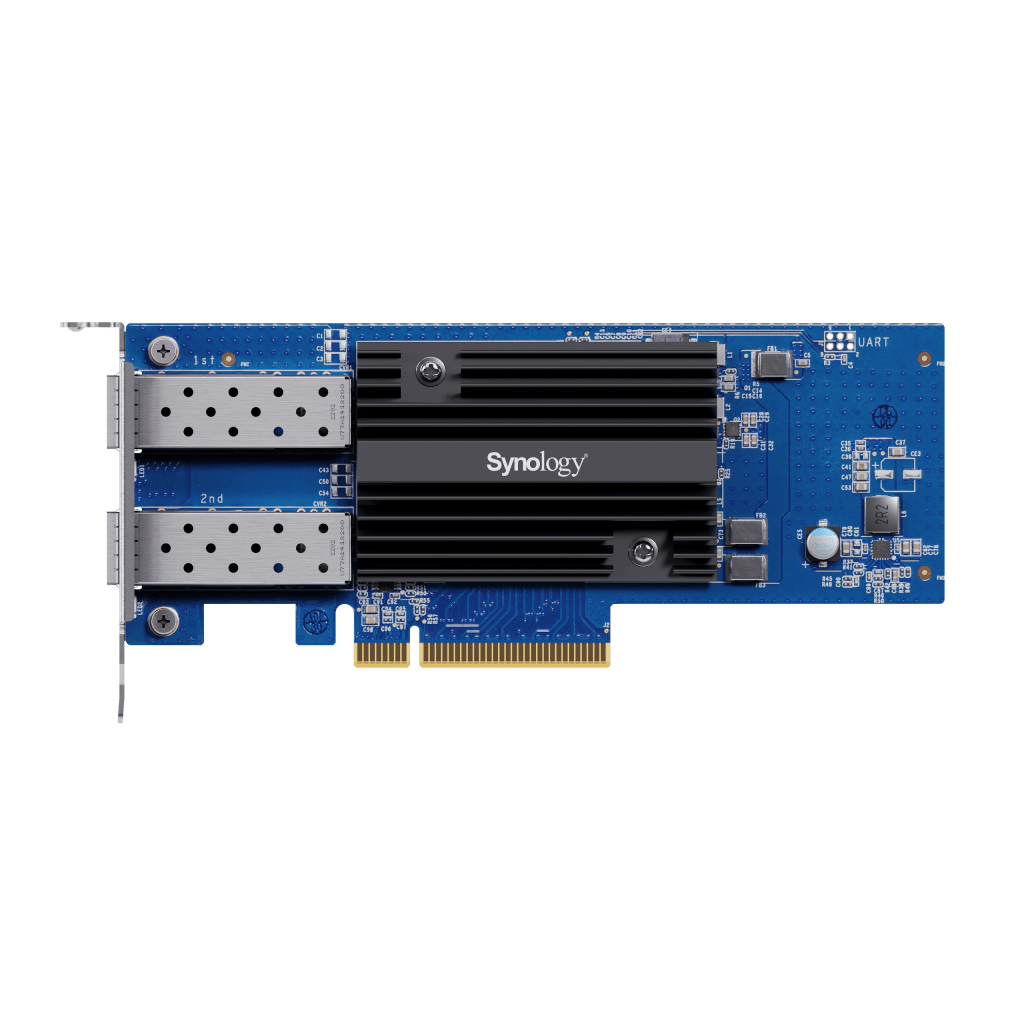 Adaptador de Red SFP+ de 10 GbE de Doble Puerto | Compatible con Synology | PCIe 3.0 x8 | Link Aggregation | Jumbo Frame 9 KB | Garantía de 5 Años.