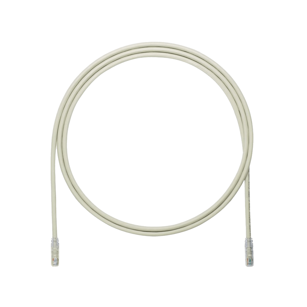 Cable de Parcheo UTP, Cat6A, 24 AWG, CM, Color Gris, 0.91 Metros (3 Pies)