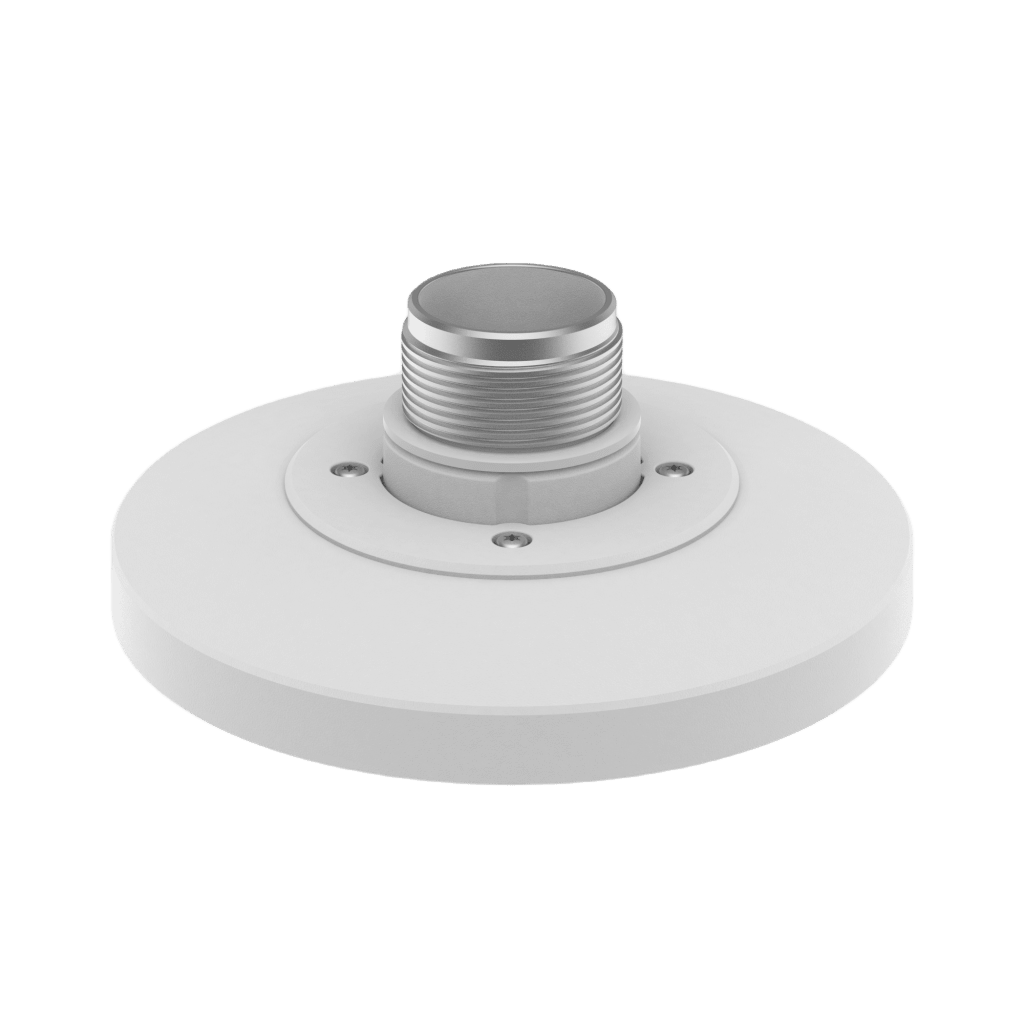 Adaptador tipo Plato necesario para montar en Pared o Techo Cámaras Hanwha serie X y P.