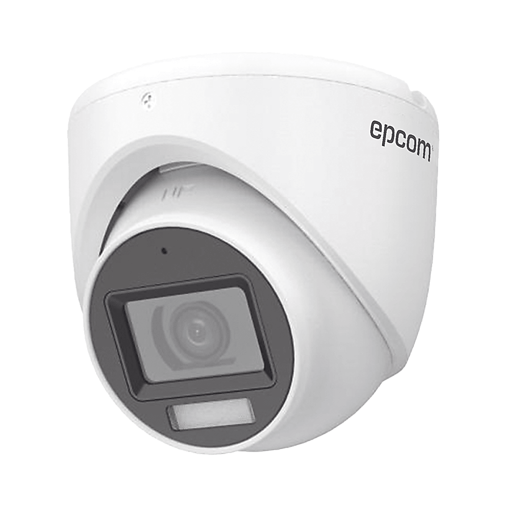 [Dual Light + ColorVu] Turret TURBOHD 3K (5 Megapixel) / Lente 2.8 mm / 30 mts IR + 20 mts Luz Blanca / Gran Angular 104.9° / uso en interior / dWDR / 4 Tecnologías / Policarbonato