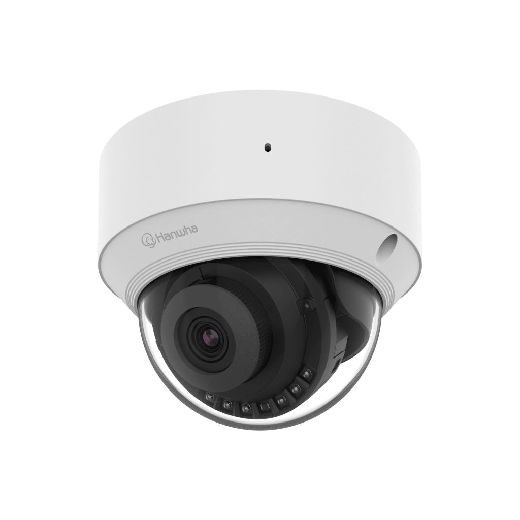 Cámara IP Tipo domo Interior 5 Megapíxel / Lente fijo 3mm / IR 25M / WDR 120db / H.265 & WiseStream / Inteligencia Artificial Deteccion de Personas y vehiculos