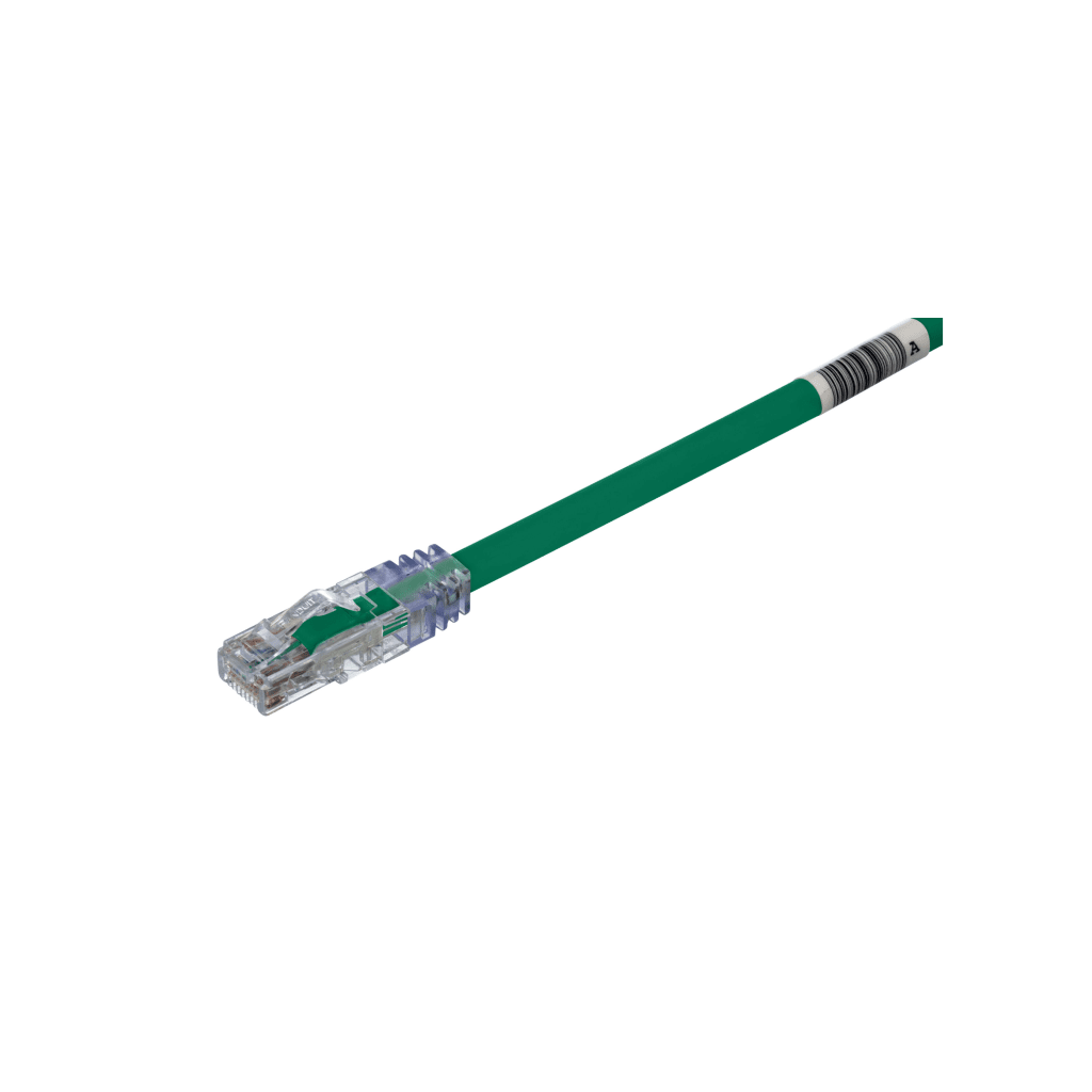 Cable de Parcheo UTP, Cat6A, 24 AWG, CM, Color Verde, 3.05 Metros (10 Pies)