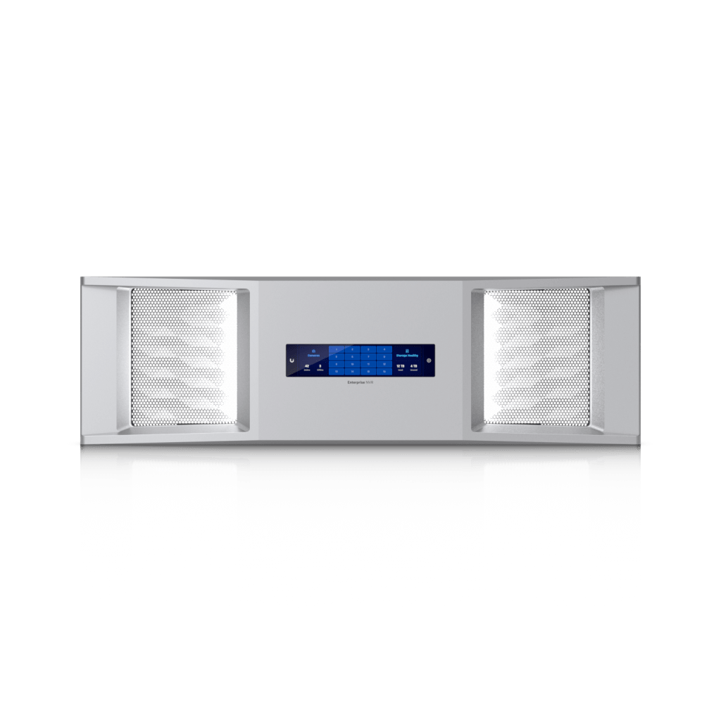 UniFi Enterprise Bezel Pantalla Táctil 4.7 pulgadas / Protección ESD-EMP ±12kV y ±8kV / Temperatura Operativa -5 a 40° C / Humedad Operativa 5-95% / Certificación CE, IC, FCC / Cumple ND / Compatible solo con ENVR