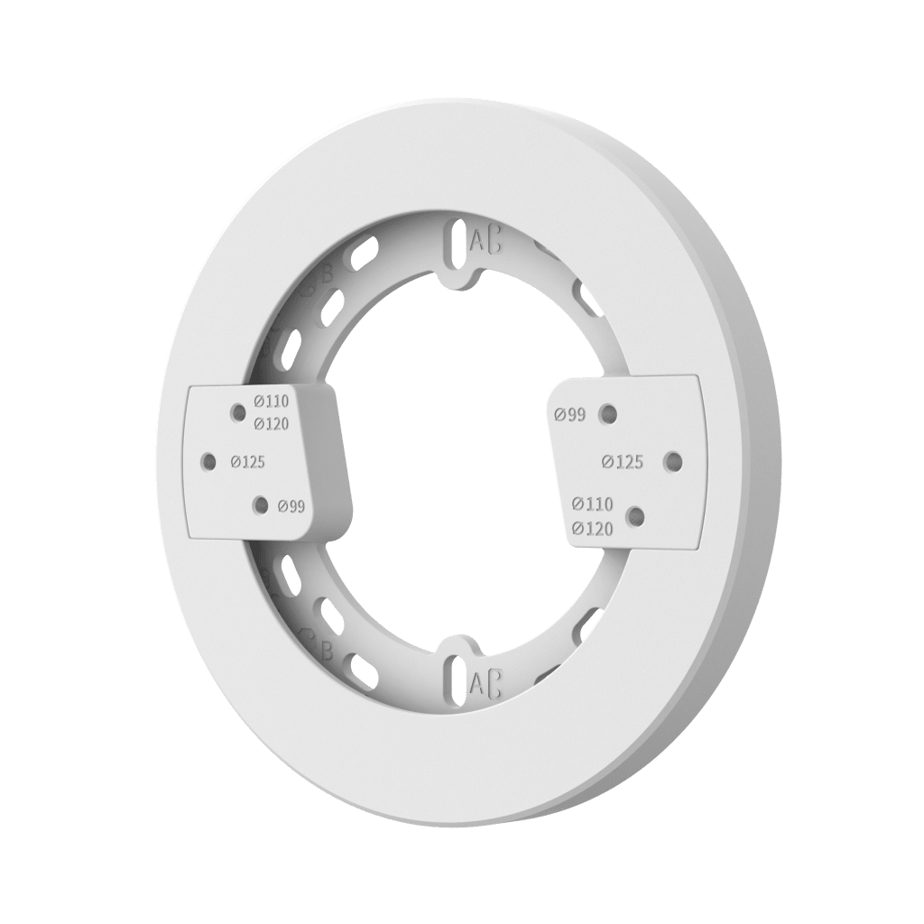 Placa de Montaje para camaras / Material Aluminio y Plástico / Peso 181g / Dimensiones ø140x12.2mm / Compatible con múltiples Accesorios