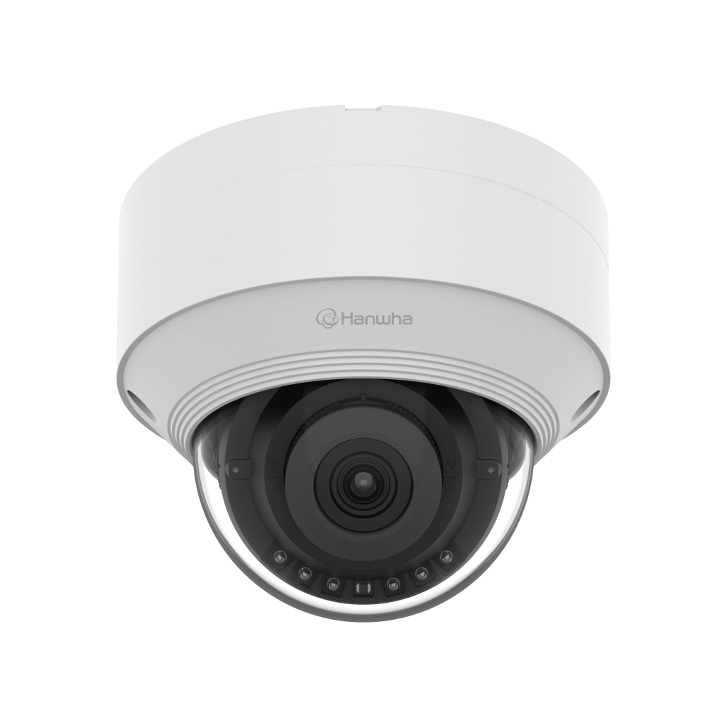Cámara IP Tipo domo Antivandálica 5 Megapíxel / Lente fijo 4mm / IR 30M / WDR 120db / IP66 / H.265 & WiseStream / Inteligencia Artificial Deteccion de Personas y vehiculos