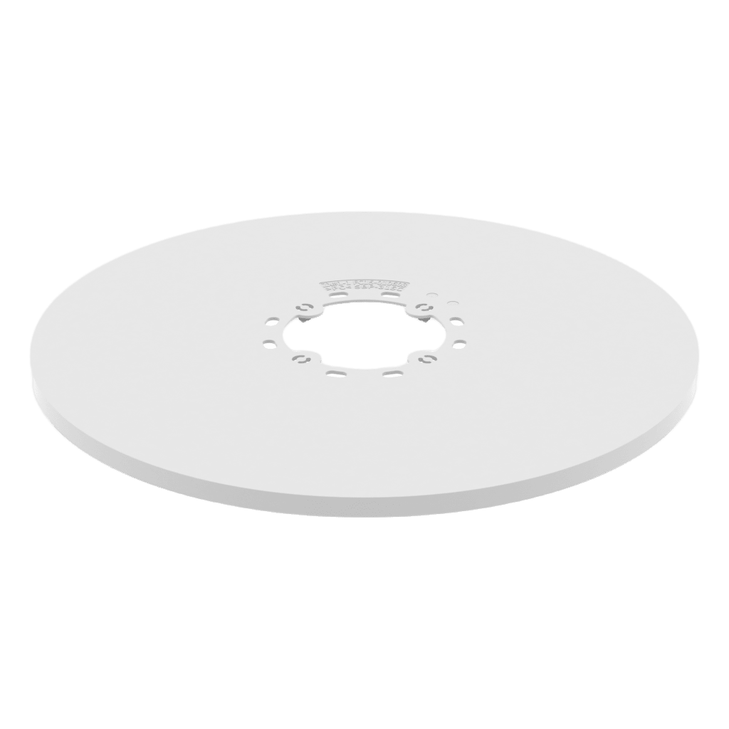 Cubierta de Agujero de Montaje SBP-315C / Policarbonato Blanco / Diámetro 326mm / Compatible con Cámaras PNM-9084QZ/RQZ1 y Monturas SBP-250WMN / Incluye Tornillos