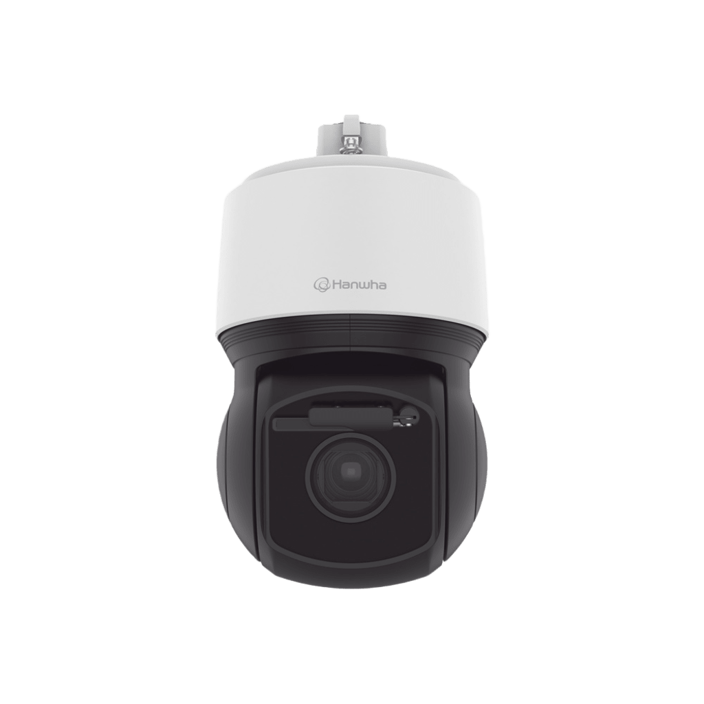 Cámara PTZ IP antivandálica 6MP / 30x Zoom Óptico / IR 200m / Exterior IP66 / NEMA4X / Auto tracking basado en IA / H.265 & WiseStream / Wiper incluido
