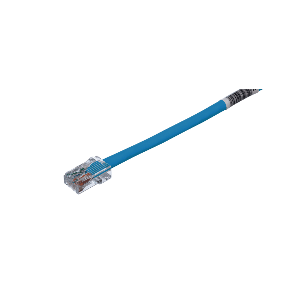 Cable de Parcheo TX5, UTP Cat5e, 24 AWG, CM, Color Azul, 0.3 Metros (1 Pie)