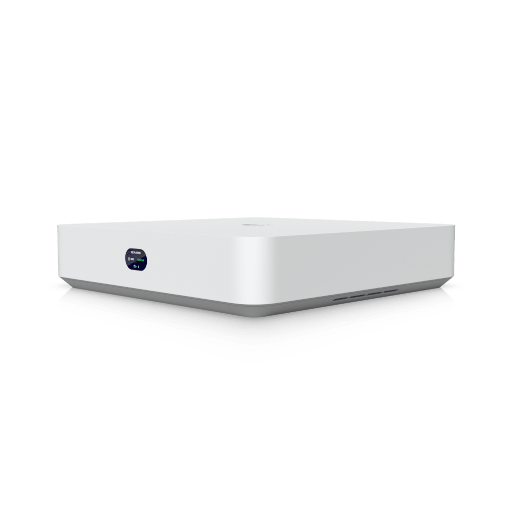 UniFi Protect UNVR-Instant – Grabador de Video en Red con Soporte para HDD de 3.5”, Switch PoE Integrado de 6 Puertos GbE (40W) y Puerto HDMI Viewport