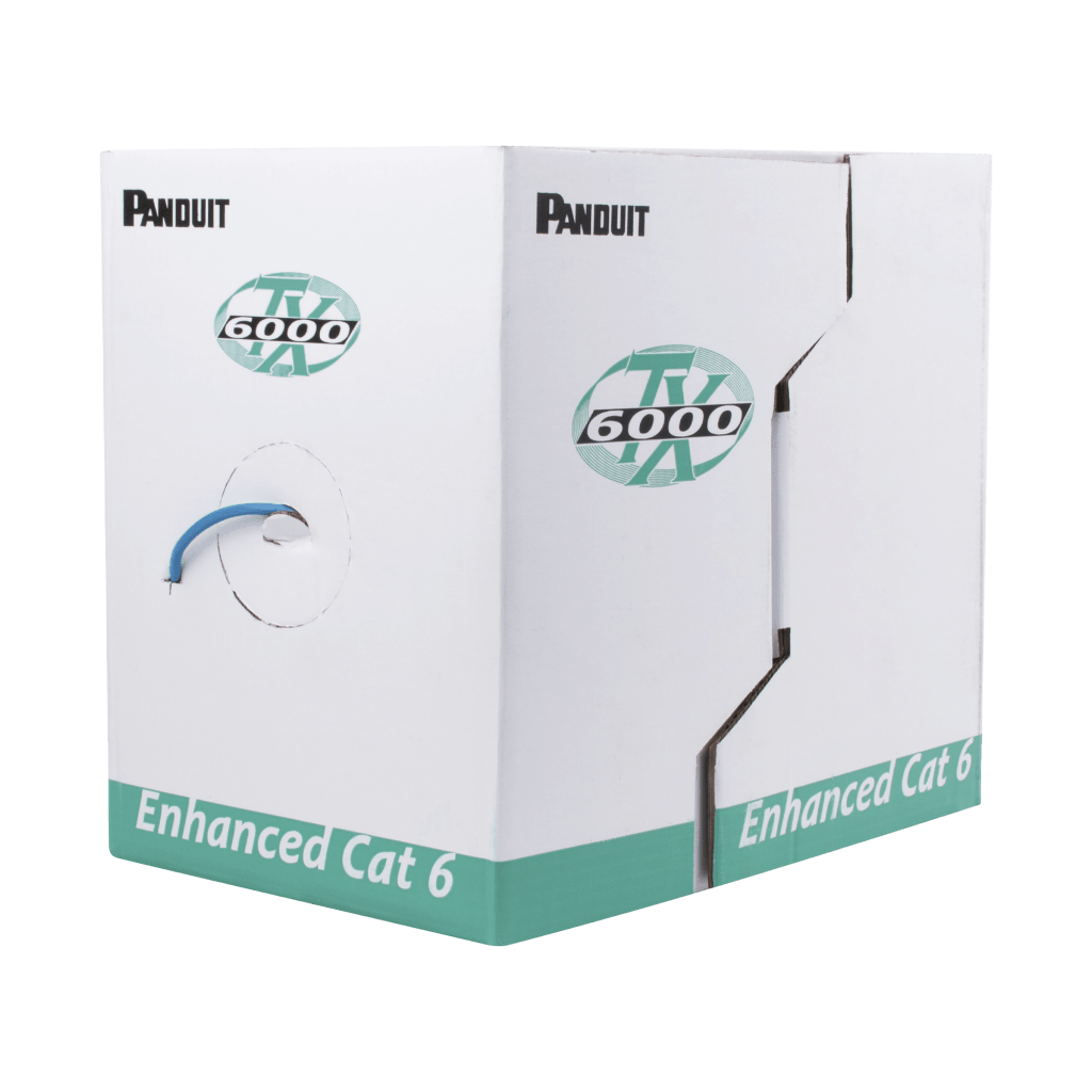 Bobina de Cable UTP 305 Metros (1000 Pies) de Cobre, TX6000? PanNet, Reelex, Verde, Categor?a 6 Mejorado (23 AWG), PVC (CM), de 4 Pares