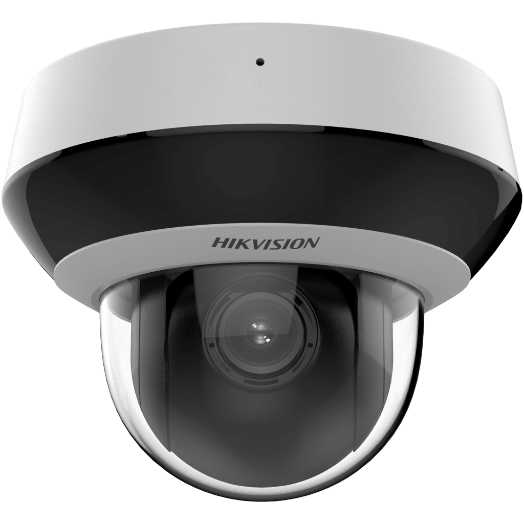 Mini Domo PTZ IP 2 Megapixel / 4X Zoom / H.265+ / 20 mts IR EXIR / WDR / PoE / IK10 / Exterior IP66 / Ultra Baja Iluminación / Micrófono Integrado / PoE / microSD