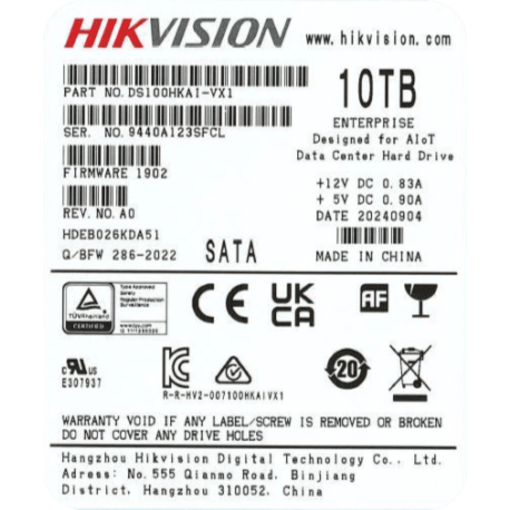 Disco Duro Enterprise  / 10 TB / SATA 6 Gbit/s / 7200 rpm / Caché 256 MB / Diseñado para Operación 24/7