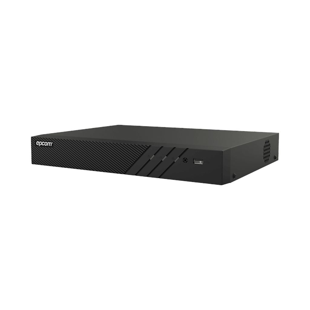 DVR 8 Canales TURBOHD + 8 Canales IP / 8 Megapixel (4K) / Audio Bidireccional por Coaxitron / ACUSENSE / 1 Bahía de Disco Duro / Salida de Video en 4K / H.265+