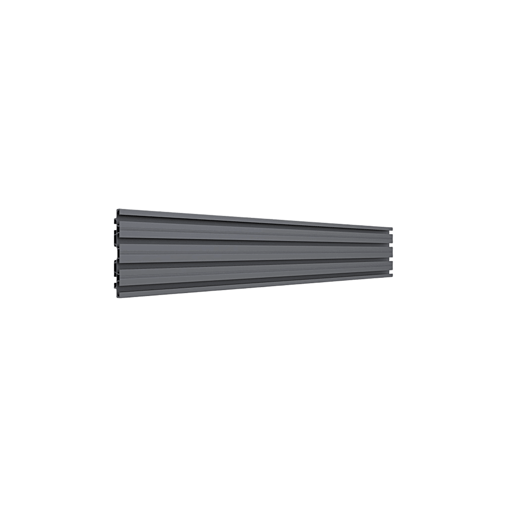 Accesorio_ Riel de Aluminio con Longitud 1750 mm | Ancho 120 mm| Espesor 9 mm | Incluye Tapas y Tornillos | Compatible con estructura para Videowall | Diseño Modular