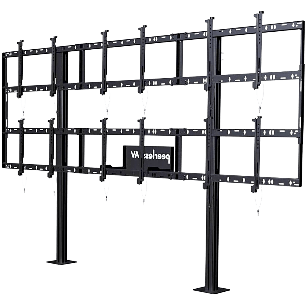 Soporte Modular para Video Wall Pedestal / Configuración 3x2 / Para Pantallas 46" a 55" / Hasta 5" de Profundidad (127 mm) / Ajuste Sin Herramientas / 8 Puntos de Alineación / Estructura de Aluminio / Compatibilidad VESA 200x2
