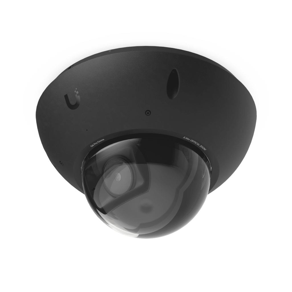 UniFi Protect G6 Pro Dome – Cámara 4K PoE+ Antivandálica y Todo Clima con Motor de IA Multi-TOPS, Zoom Óptico 2.36× y Sensor CMOS 1/1.2 y Visión Noctura IR de Largo Alcance