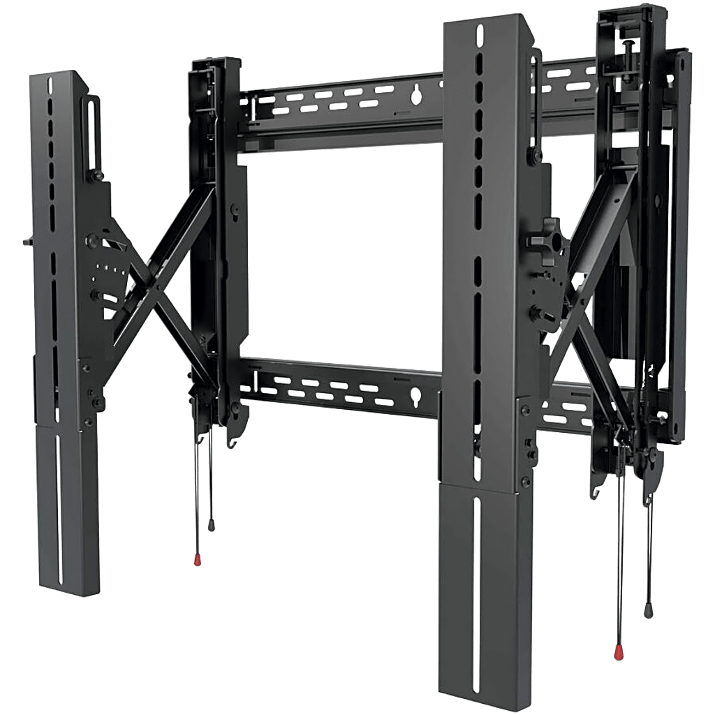 Soporte de Pared Universal Tijera SmartMount / Extensión 12 pulgadas (305 mm) / Carga Máxima 200 lb (90.7 kg) / Ajuste Tilt +15°/-2° con IncreLok / Patrón VESA 200x100 a 600x600 mm / Apertura Abierta para Cajas Empotradas / In