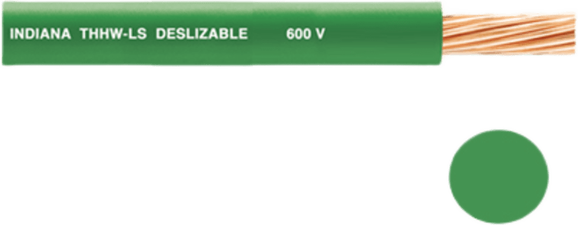 Cable Eléctrico Verde / 12 AWG / THW-LS / THHW-LS / Deslizable / 600 V / NMX-J-010-ANCE / Temperatura 90°C / Cobertura PVC