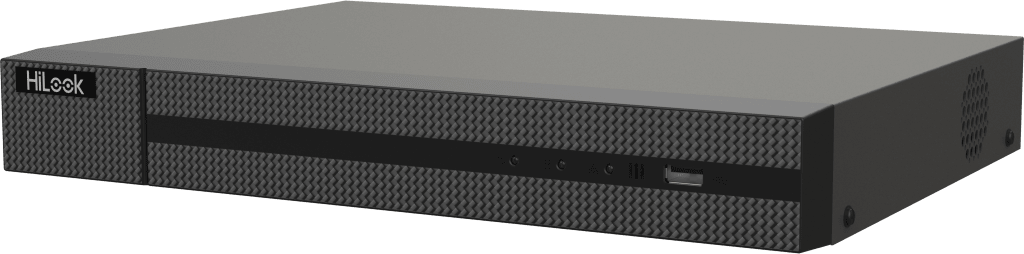 DVR 16 Canales TurboHD + 16 Canales IP / 8 Megapíxel (4K) / Audio Bidireccional / ACUSENSE Lite / 1 Bahía de Disco Duro / H.265+ / Salida en Full HD