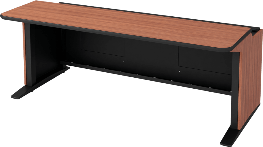 Consola de Control Axis | 72 Pulgadas | Estructura Modular Acero | Superficie Laminada Safeguard Edge | Gestión Integrada de Cables | Montaje Rack 19" (Opcional) | Versa-Trak Monitores