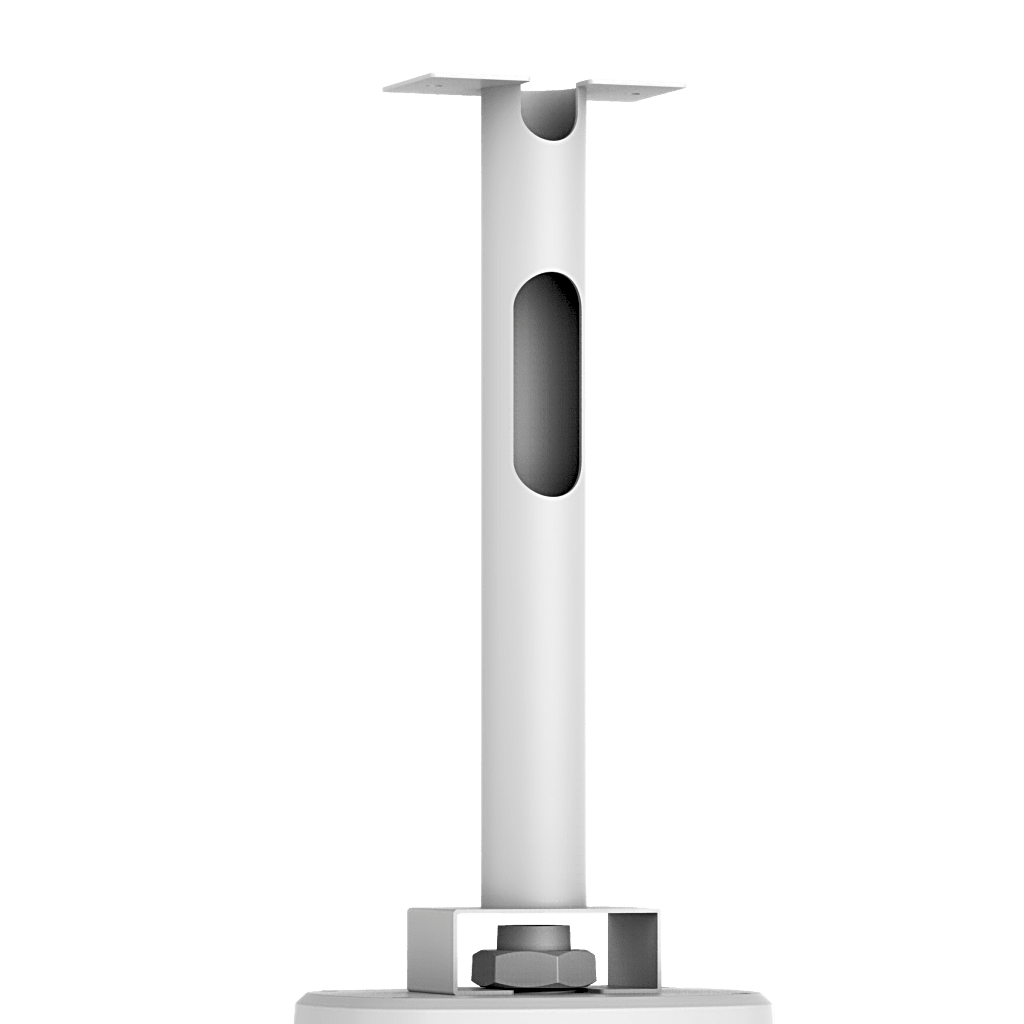 Barra de Extensión para Cámara de Estacionamiento / L300-R35 / SPCC / Color Blanco Hikvision / Ajuste de Altura / Cableado Integrado