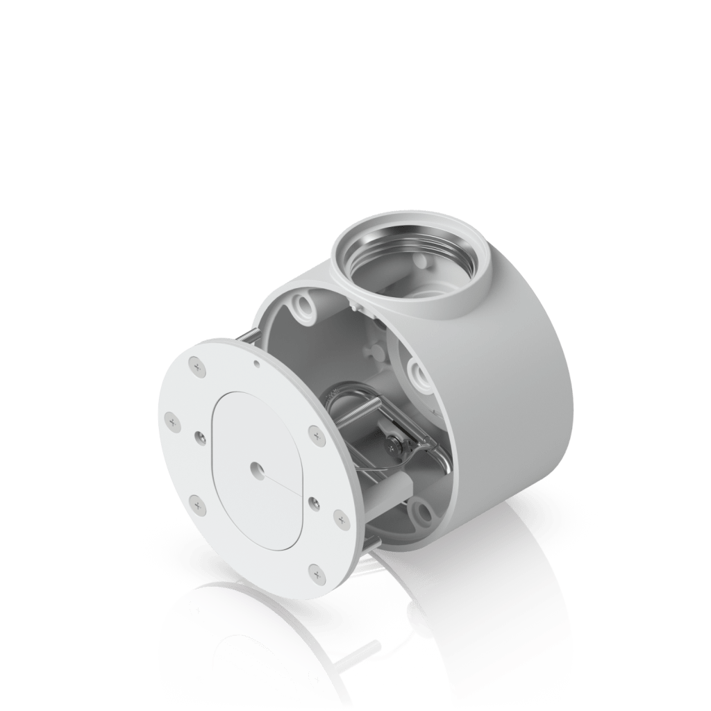 Camera Compact Junction Box – Caja de Conexiones Antimanipulación para Cámaras Compactas Dome y Turret Color Blanco