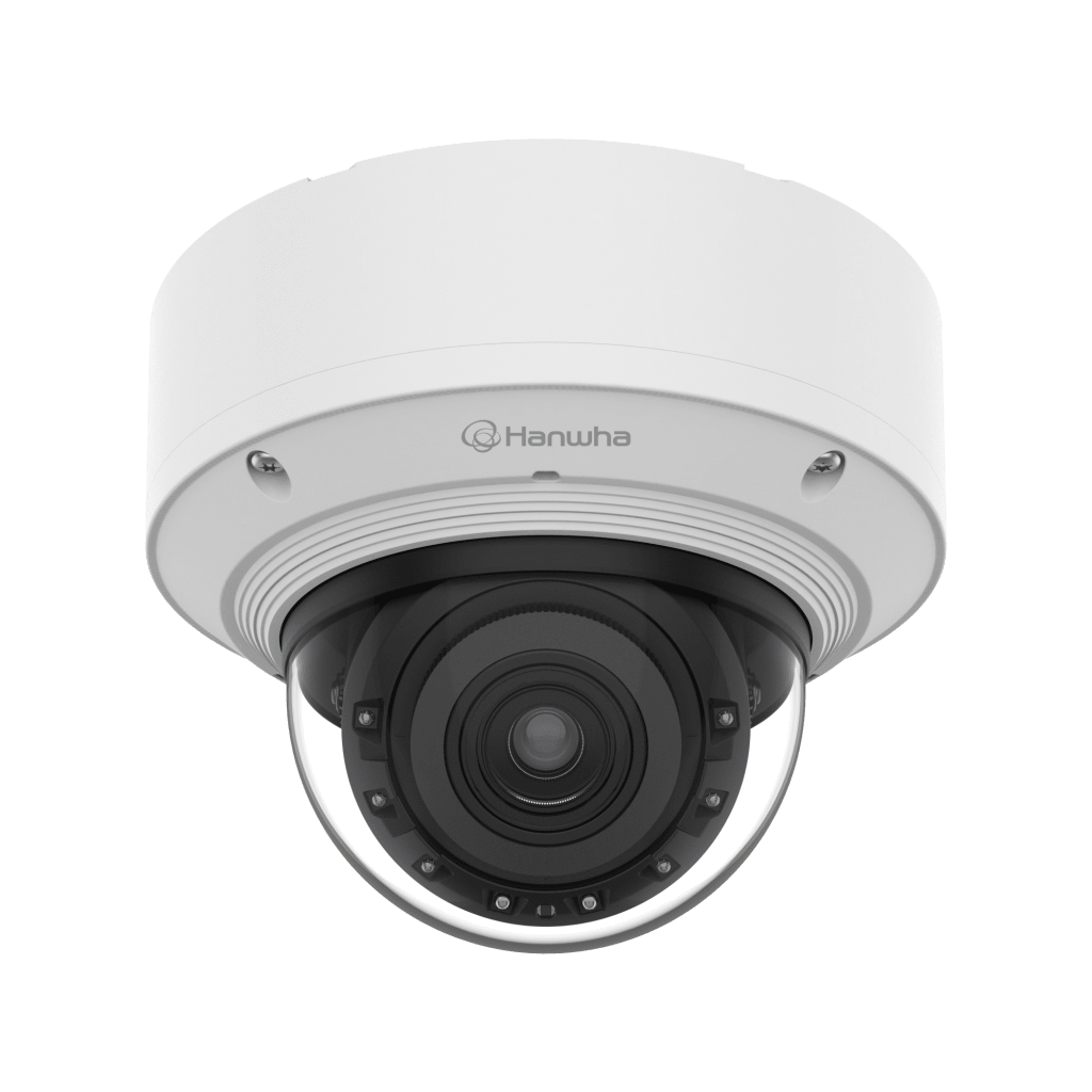 Cámara Domo Interior AI 8MP / Sensor 1/1.2" / Zoom Motorizado 2.25x (5.9-13.3mm) / WiseIR 60m / Análisis Inteligente IA / Detección Persona-Vehiculo-Matrícula / IP52 IK10 / Doble Ranura SD / PoE+ o 12VDC