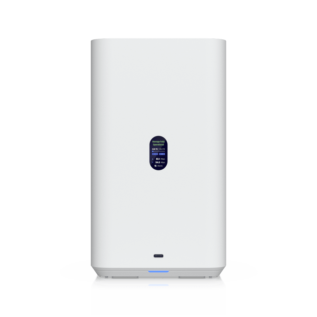 UniFi UNAS-2 – Almacenamiento en Red (NAS) Compacto con 2 Bahías para HDD de 3.5”, Puerto de Red 2.5 GbE, Conectividad USB-C y Adaptador PoE++ Incluido