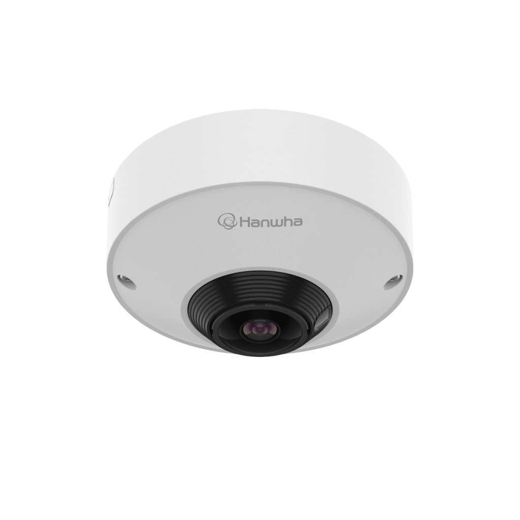 Cámara Ojo de Pez AI 12MP / Resolución 3584x2688 / Lente 1.76mm F1.8 / WDR 120dB / WiseNR II AI / Detección Persona-Vehiculo / PoE 7.3W / IP42 para uso interior