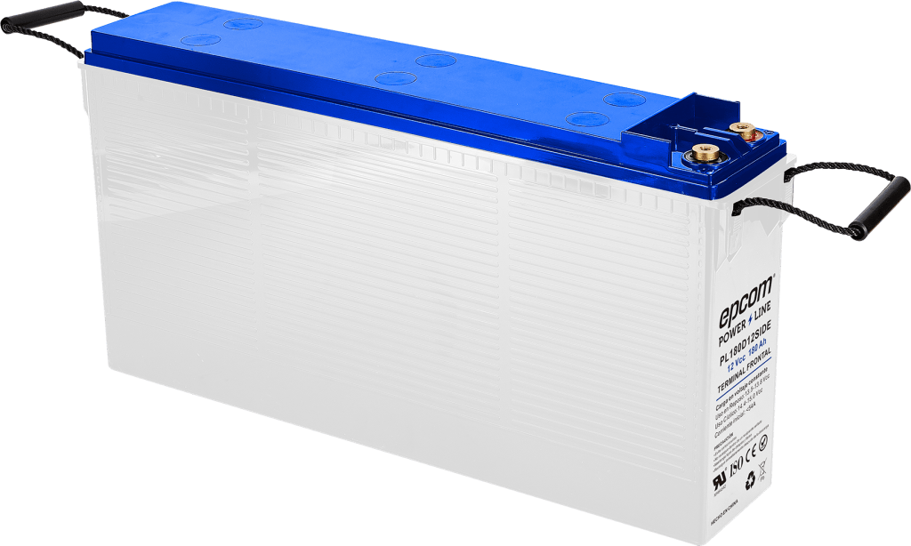 Batería Ciclo Profundo 12V, Terminales Laterales , 180 Ah / AGM-VRLA / Uso en Aplicación Fotovoltaica /Terminales Tipo Tornillo T4