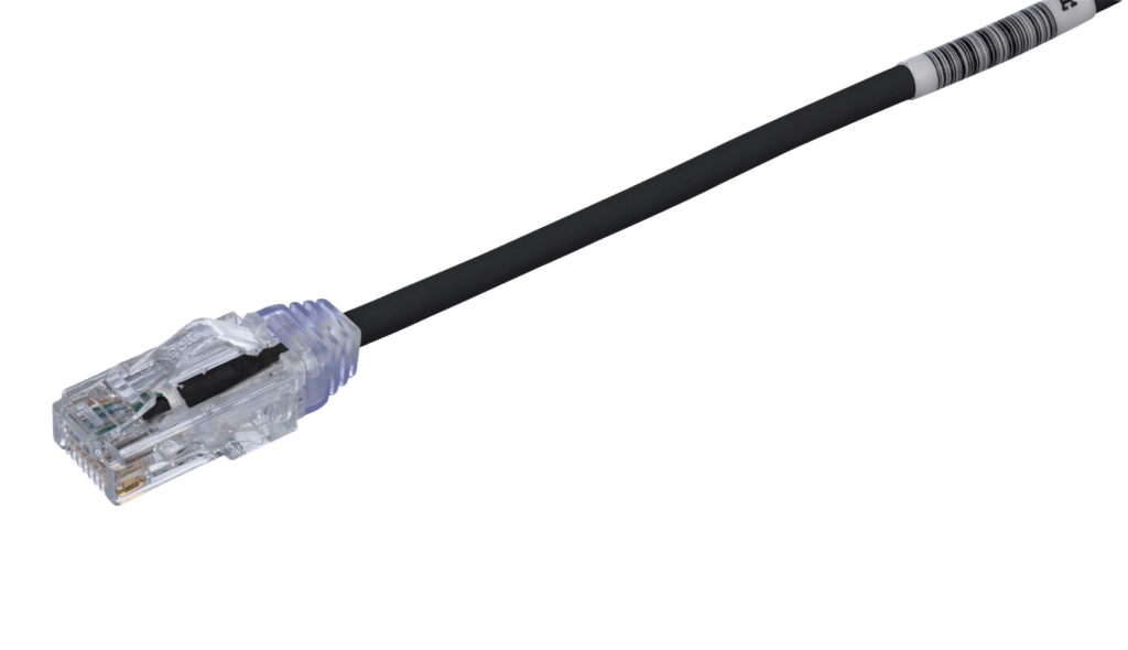 Cable de Parcheo TX6, UTP Cat6, Di?metro Reducido (28AWG), Color Negro, 16.76 Metros (55 Pies)