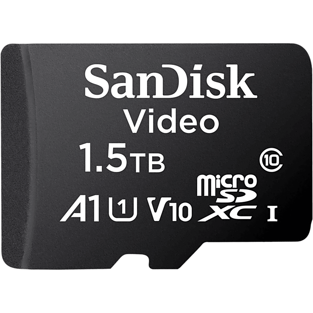 Memoria microSD SanDisk 1.5TB (1500 GB) / Alta Resistencia / Videovigilancia / Clase 10