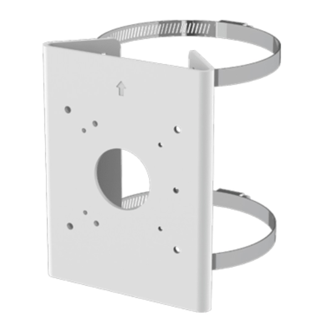 Soporte para Poste Serie 35 / Material Aluminio + Acero Inoxidable / Capacidad de Carga Máxima 4 kg / Compatible con Accesorios Honeywell / Para Cámaras de Seguridad Exteriores