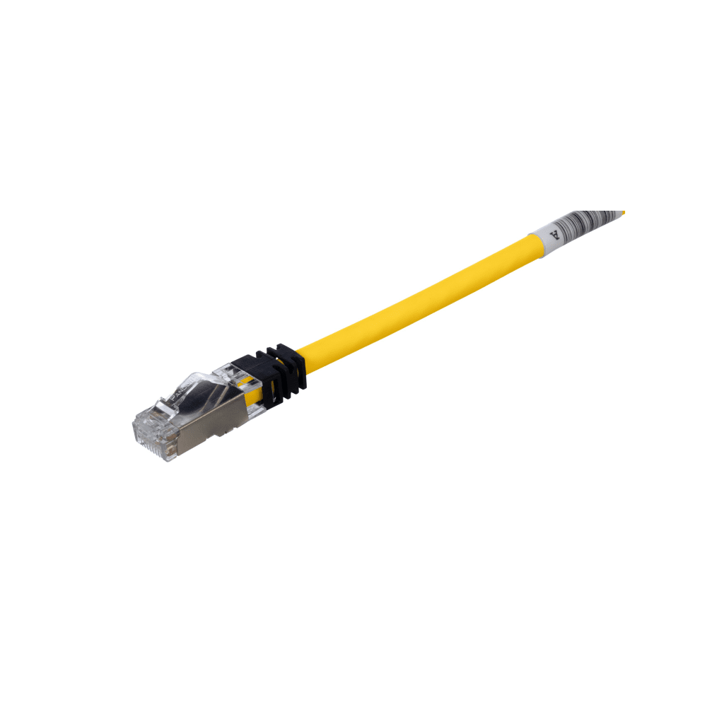 Patch Cord Cat6A, Blindado S/FTP, CM/LS0H, 2 Metros (6.56 Pies), Color Amarillo