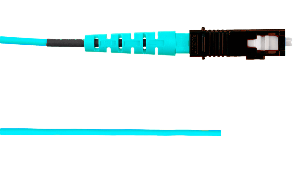Pigtail de Fibra ?ptica SC Simplex, Multimodo OM3 50/125, 900um, Color Aqua, 2 Metros (6.56 Pies)
