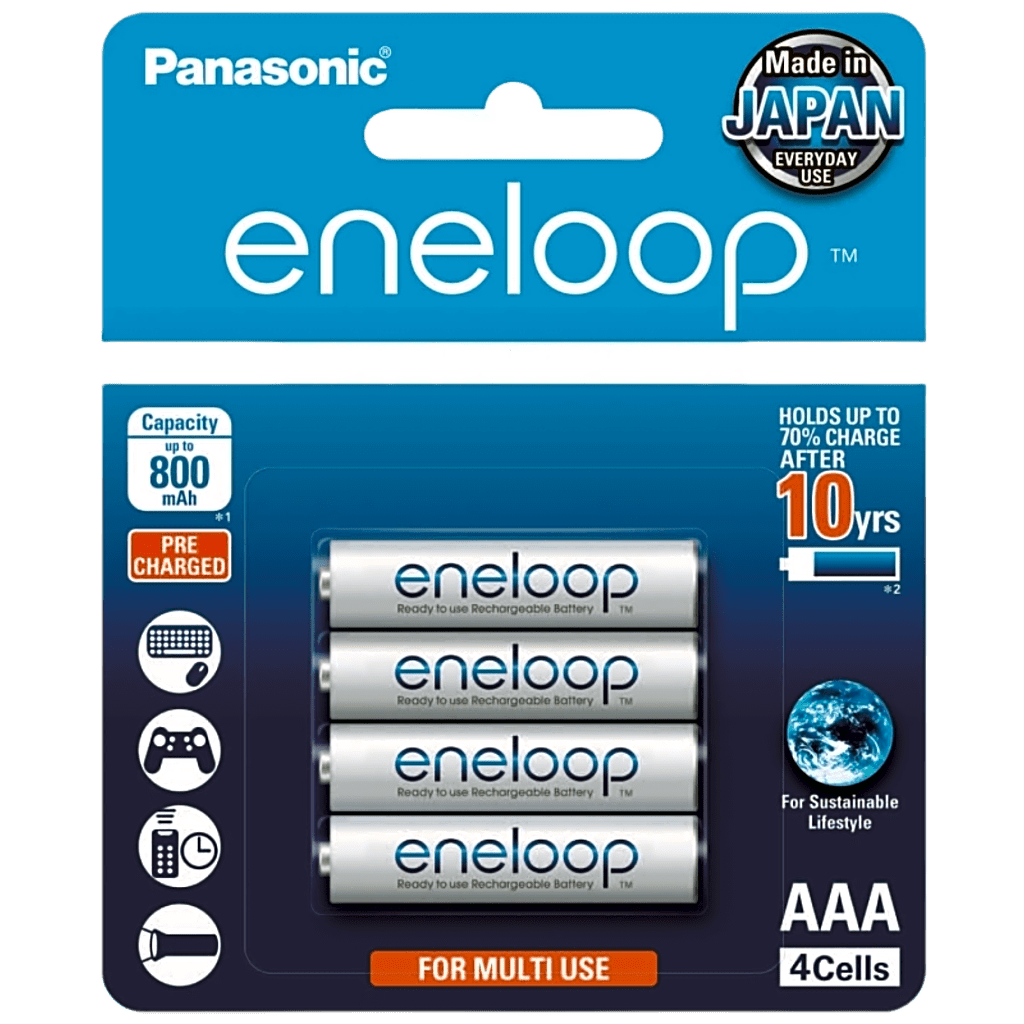 Batería Recargable AAA 1.2V ENELOOP / Ni-HM / Paquete de 4 Baterías