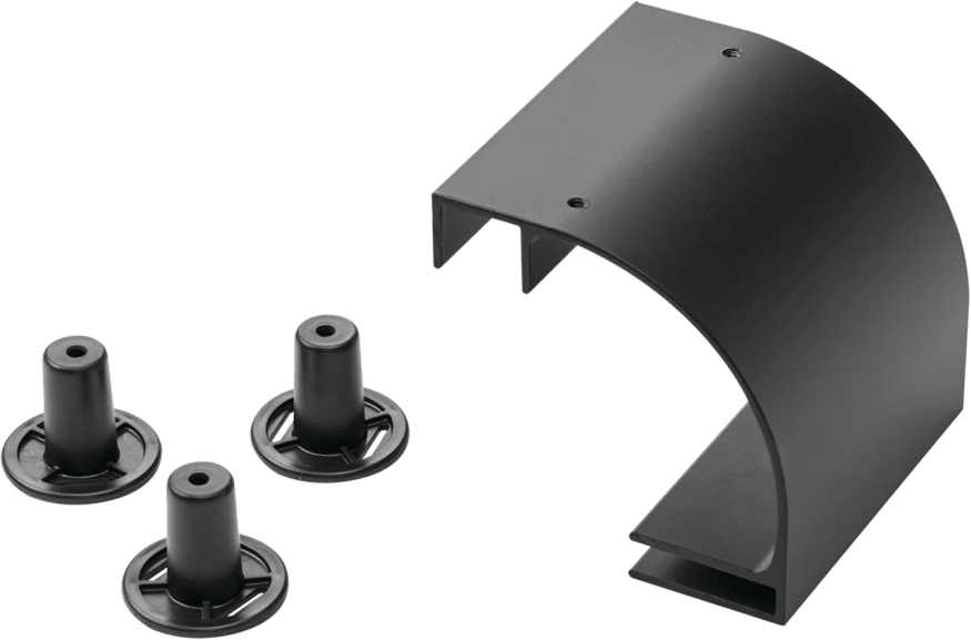 Accesorio de Bajada de Cable, Para Instalación en Escalerilla Hoffman, de Aluminio, Color Negro