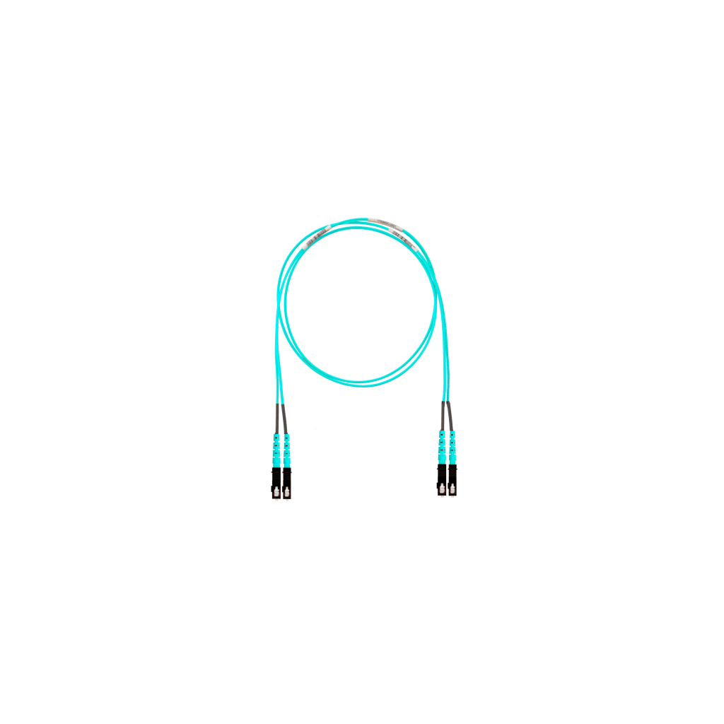 Jumper de Fibra ?ptica Multimodo 50/125 OM4, SC-SC Duplex, OFNR (Riser), Color Aqua, 3 Metros (9.84 Pies)