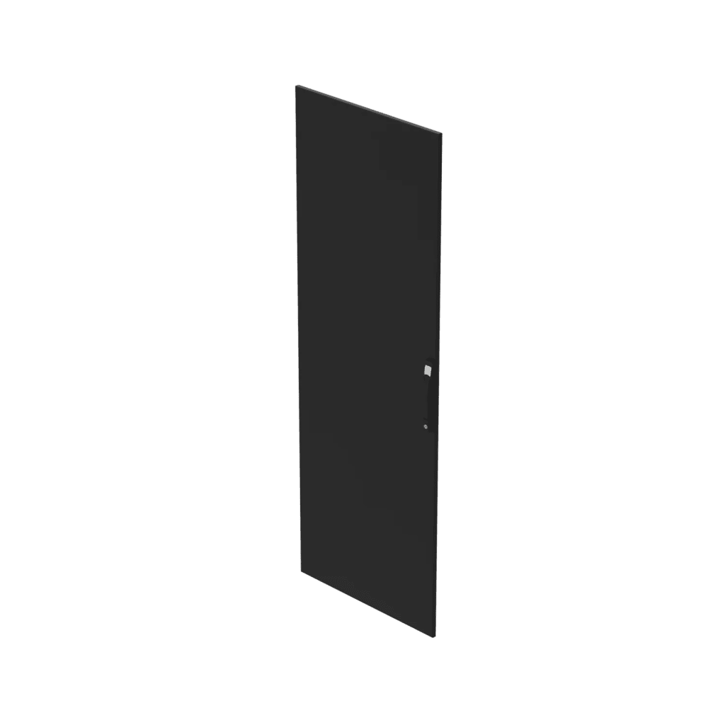 Puerta Sólida para ProLine V/D / 2000x700 mm (78.7x27.6 in) / Acero Negro RAL 9005 / cUL Listed / EIA RS-310-D