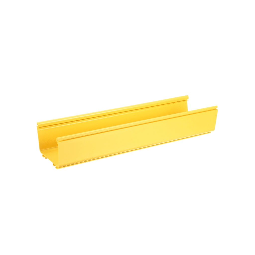 Canaleta FiberRunner™ 6X4, de PVC Rígido, Color Amarillo, 3 m de Largo